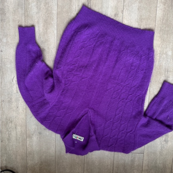 Vintage Purple Mohair Sweater - (see second photo for proper color) - Picture 5 of 6